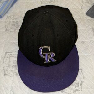 Authentic fitted Colorado Rockies baseball cap